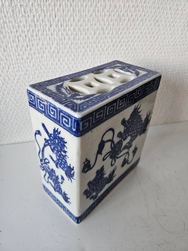 Antiek Chinees opium kussen met drakenmotief, Antiek en Kunst, Ophalen of Verzenden
