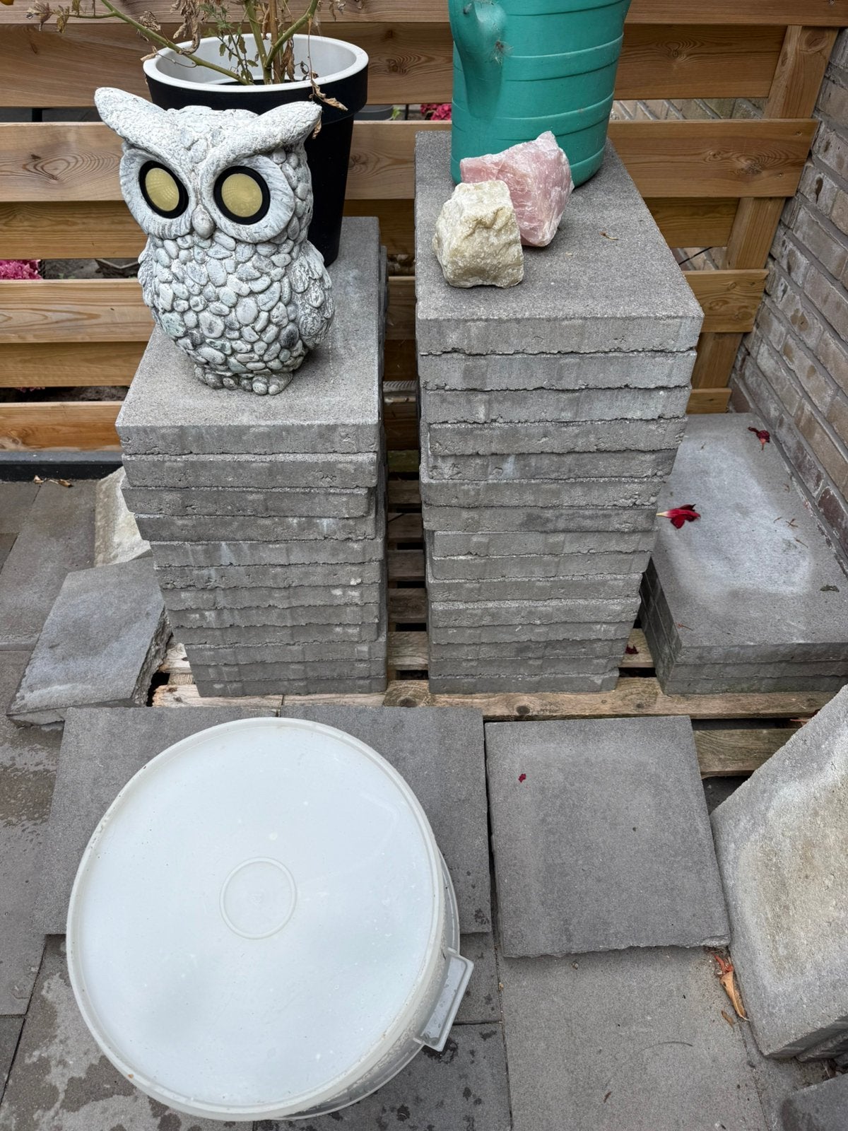 Terrastegels 60x30, Ophalen, Zo goed als nieuw, Beton, Terrastegels