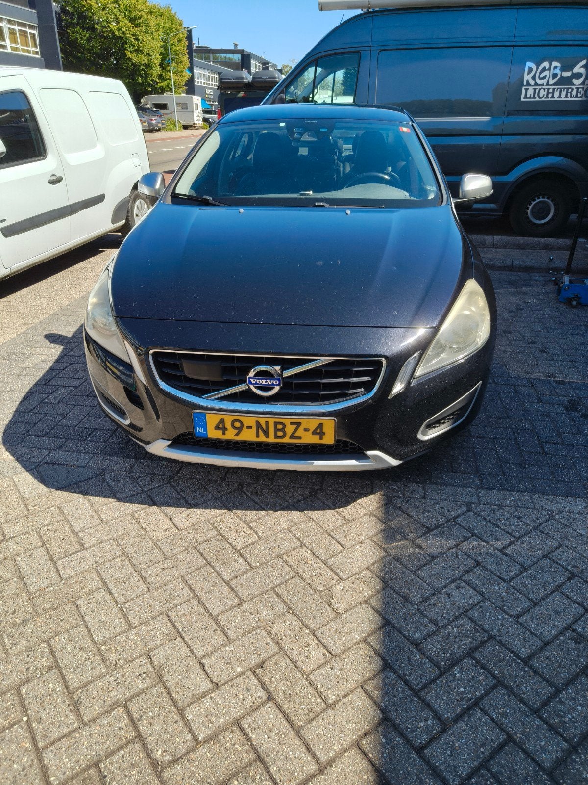 Volvo S60 2.0 D3 Geartronic 2010 Zwart, Auto's, Volvo, Zwart, 1984 cc, S60, Leder
