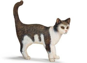 Schleich 13638 kat, dierfiguur, Verzenden, Zo goed als nieuw, Hond of Kat, Beeldje of Figuurtje