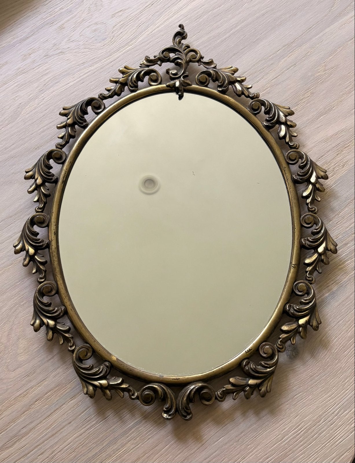 Vintage barok wandspiegel 40  30 cm | Rococo spiegel, Ophalen, Ovaal, Minder dan 50 cm, Minder dan 100 cm