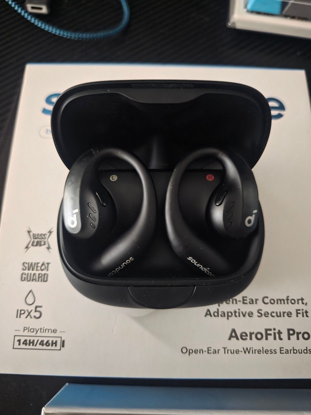 Soundcore  AeroFit Pro Open-Ear, Overige merken, Bone conduction, Ophalen of Verzenden, Zo goed als nieuw