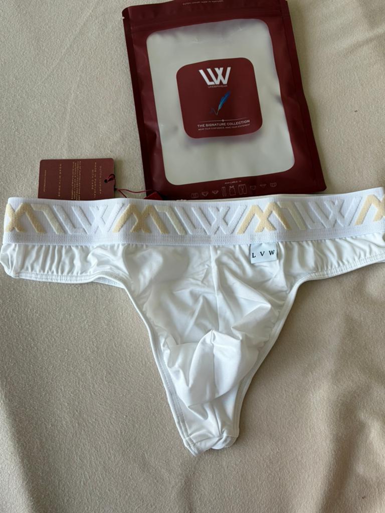 LVW Microfiber Thong Maat M, Kleding | Heren, Ondergoed, Verzenden, Wit, Slip