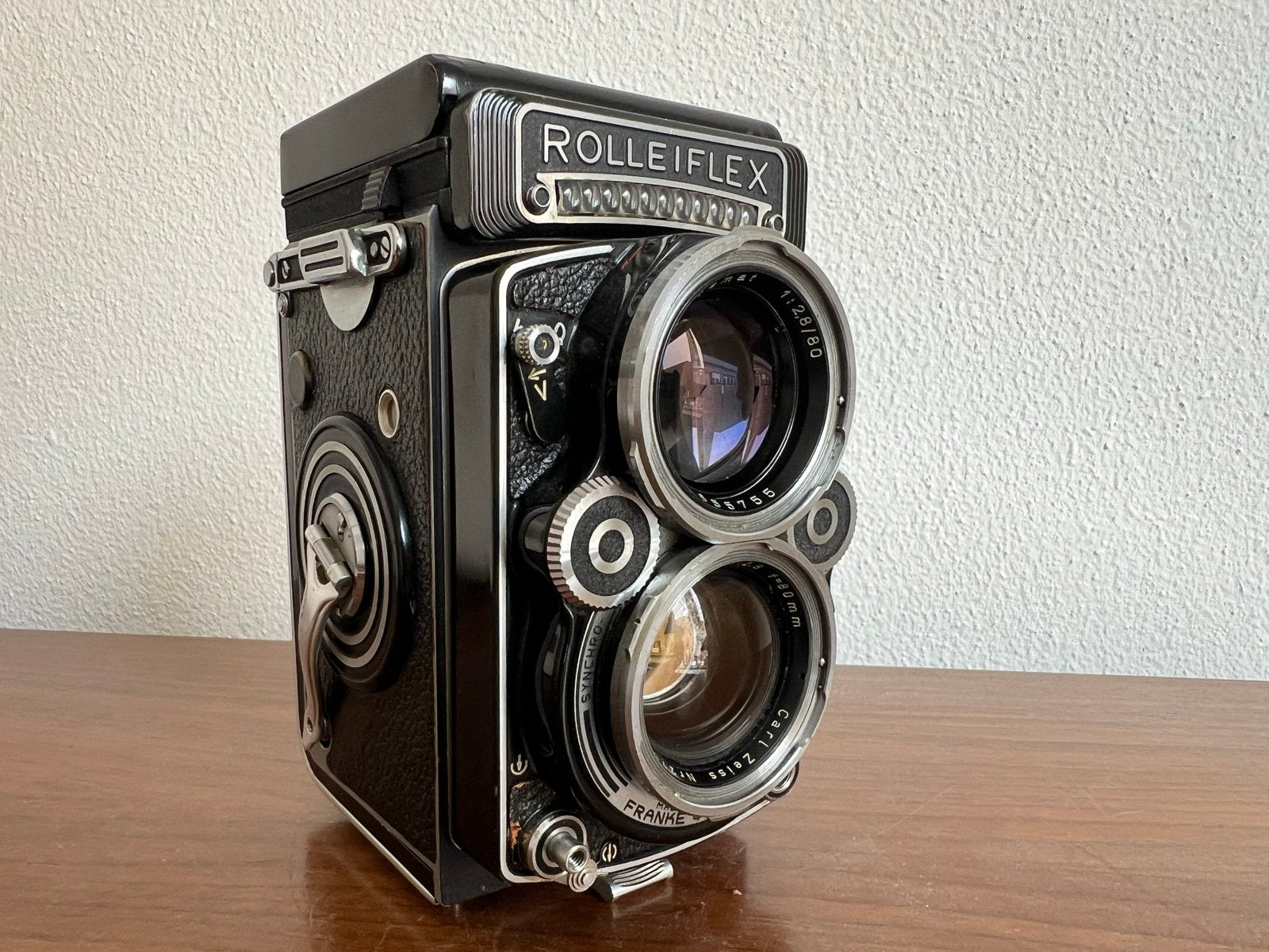 Rolleiflex 2.8F TLR camera met Carl Zeiss Planar 80mm f/2.8, Ophalen of Verzenden, Gebruikt, Spiegelreflex, Overige Merken