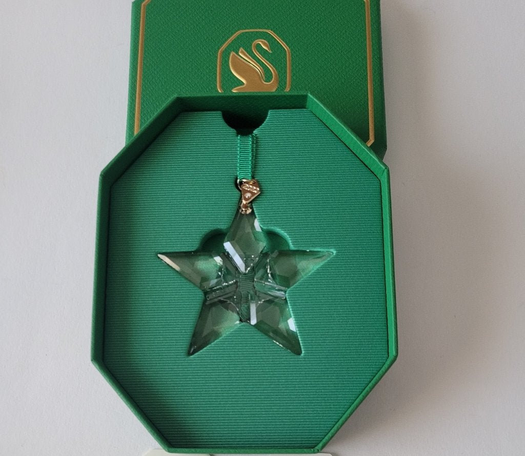Swarovski 2023 Lim Ed Kerstster Helder. Kristallijn Shop., Verzamelen, Verzenden, Wattens, Nieuw, Figuurtje