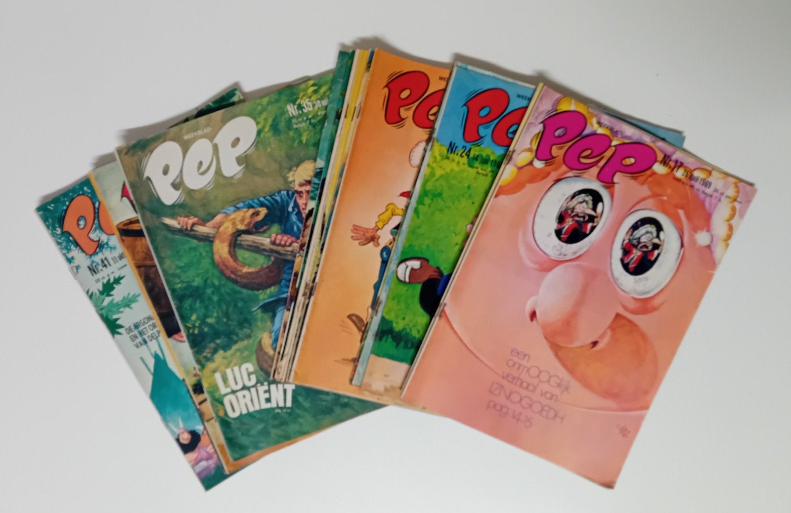 23 x PEP , 1968, Meerdere stripboeken, Ophalen of Verzenden, Gelezen