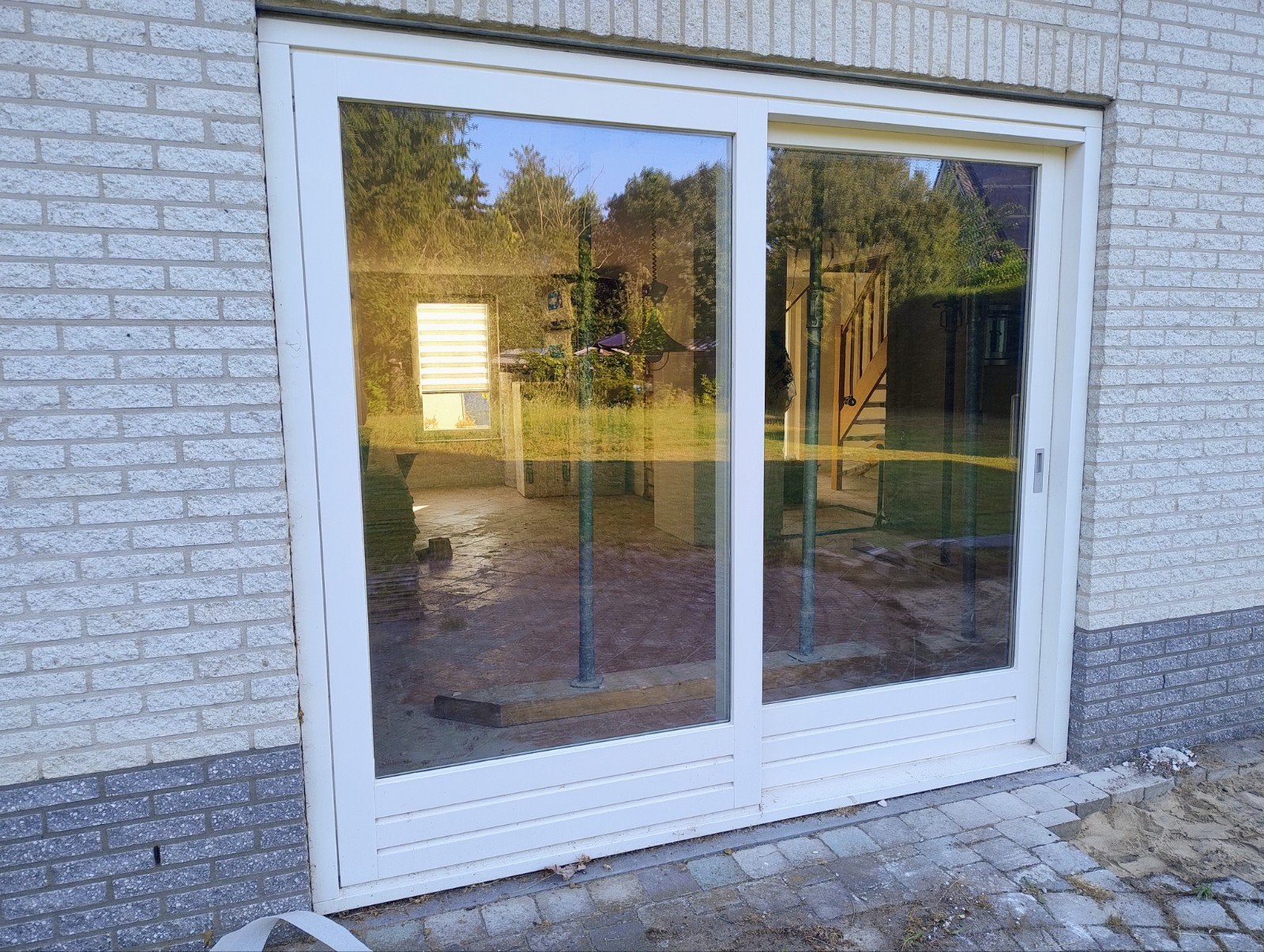 Houten schuifpui te koop aangeboden, Ophalen, Hout, 225 cm of meer, Schuifpui