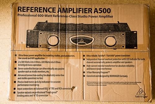 Reference Amplifier A500, Overige systemen, Nieuw, 120 watt of meer, Ophalen