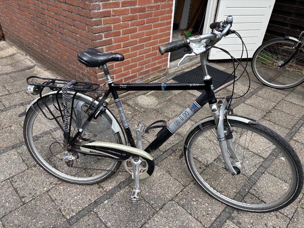 Fietsen, Fietsen en Brommers, Fietsen | Heren | Herenfietsen, Gebruikt, Velgrem, Versnellingen, 53 tot 57 cm