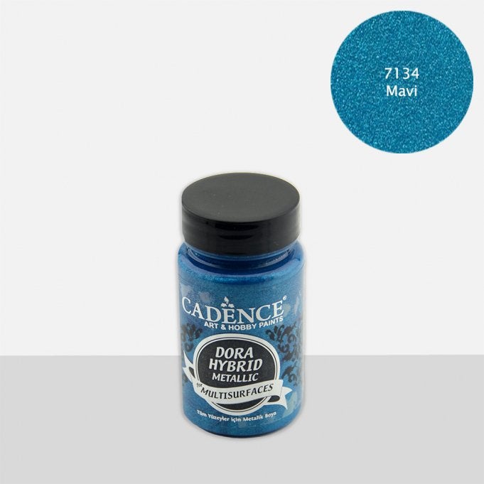 Cadence Dora Hybrid metallic verf potje 90 ml mavi blauw, ., Overige typen, Nieuw, Ophalen of Verzenden