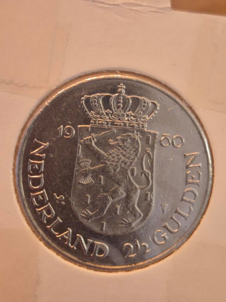2½ Gulden 1980 Beatrix Juliana Dubbelportret, Postzegels en Munten, Munten | Nederland, Verzenden, Koningin Beatrix, 2½ gulden