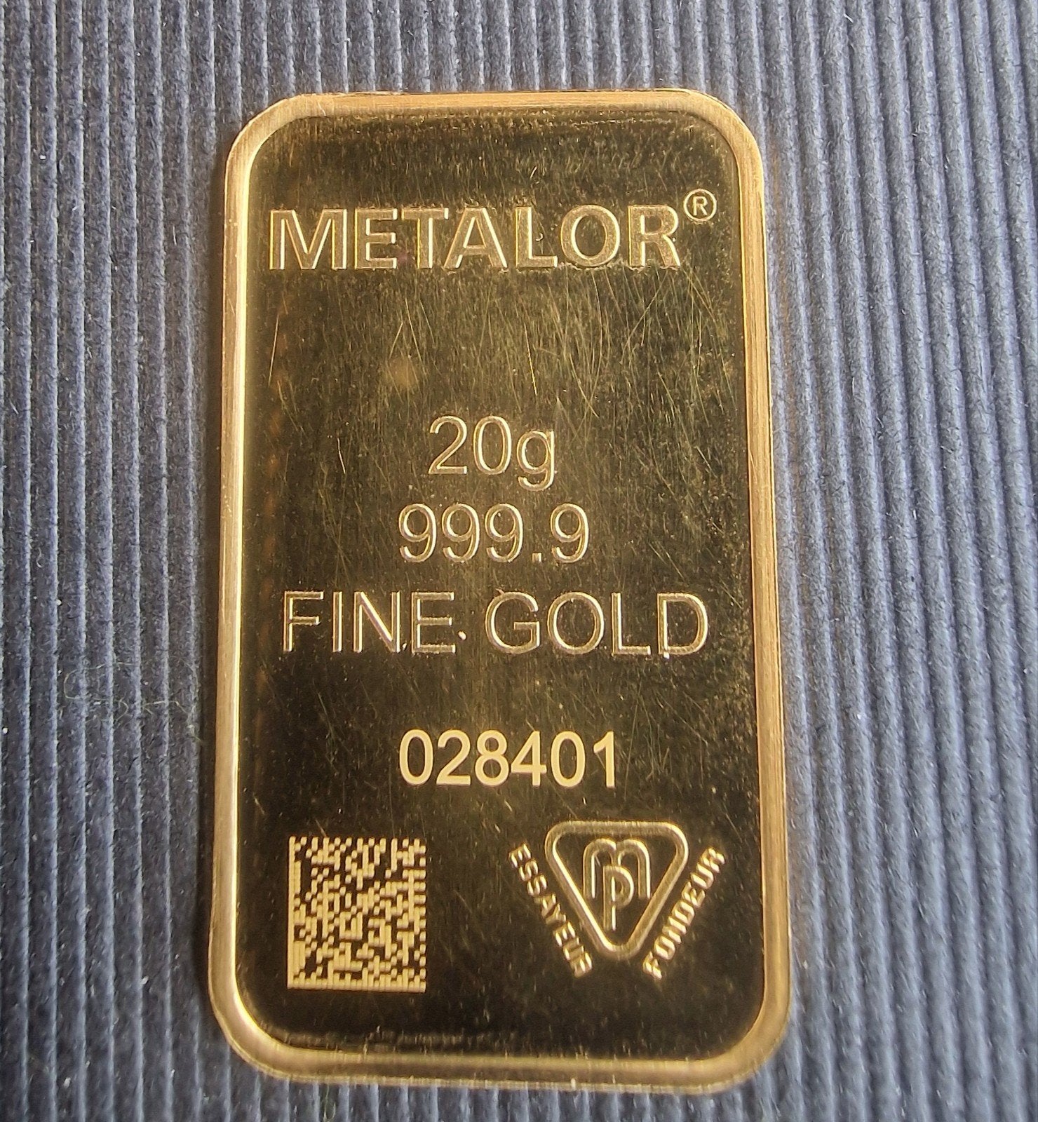 20 GRAM GOUD METALOR., Postzegels en Munten, Edelmetalen en Baren, Ophalen of Verzenden, Goud