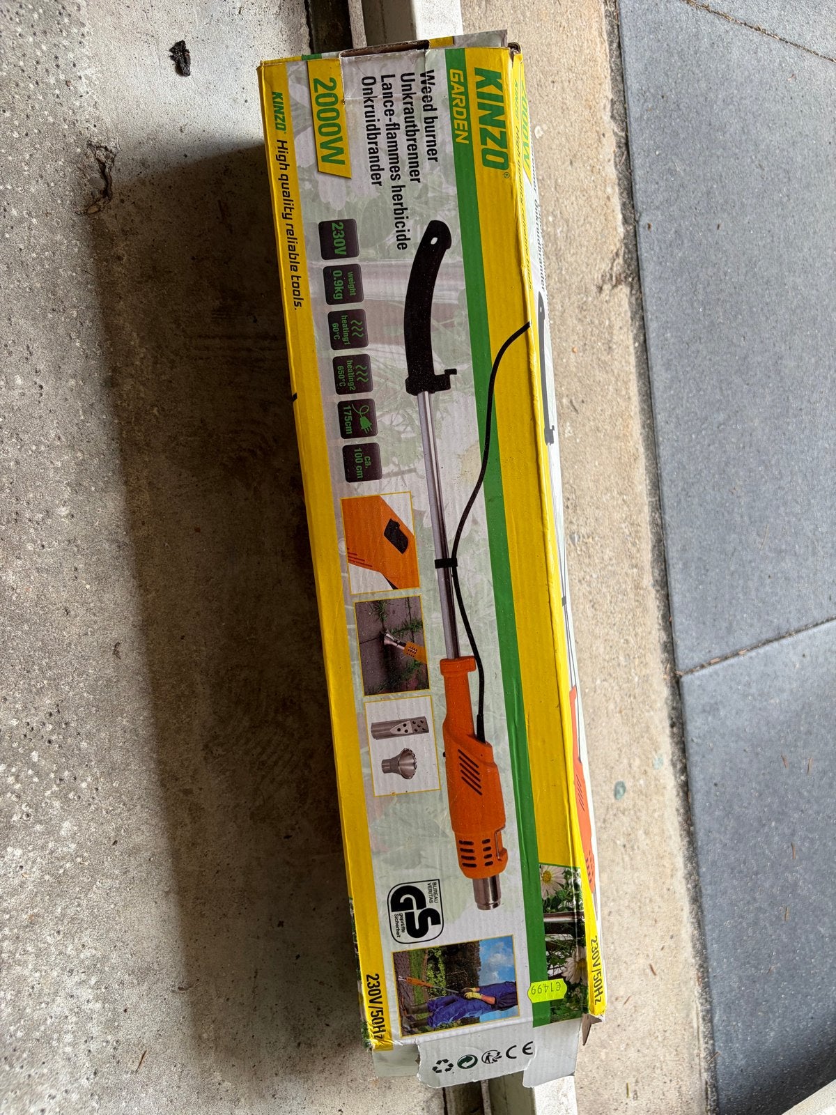 Kinzo Onkruidbrander 2000W - Weinig gebruikt, Ophalen of Verzenden, Zo goed als nieuw