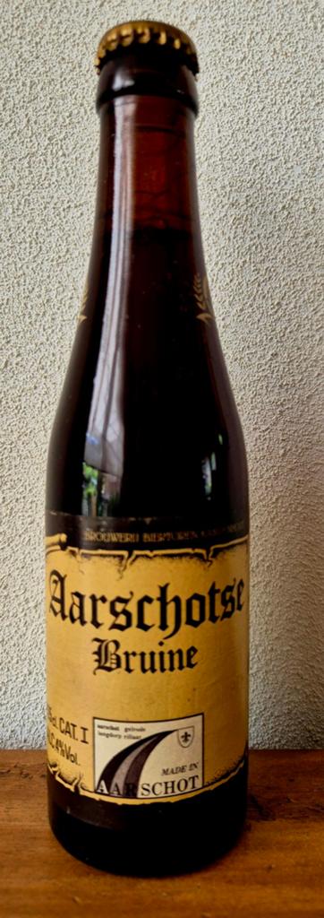 1990 fles AARSCHOTSE bruin bier br.BIERTOREN KAMPENHOUT 25cl, Ophalen of Verzenden, Zo goed als nieuw, Flesje(s), Overige merken
