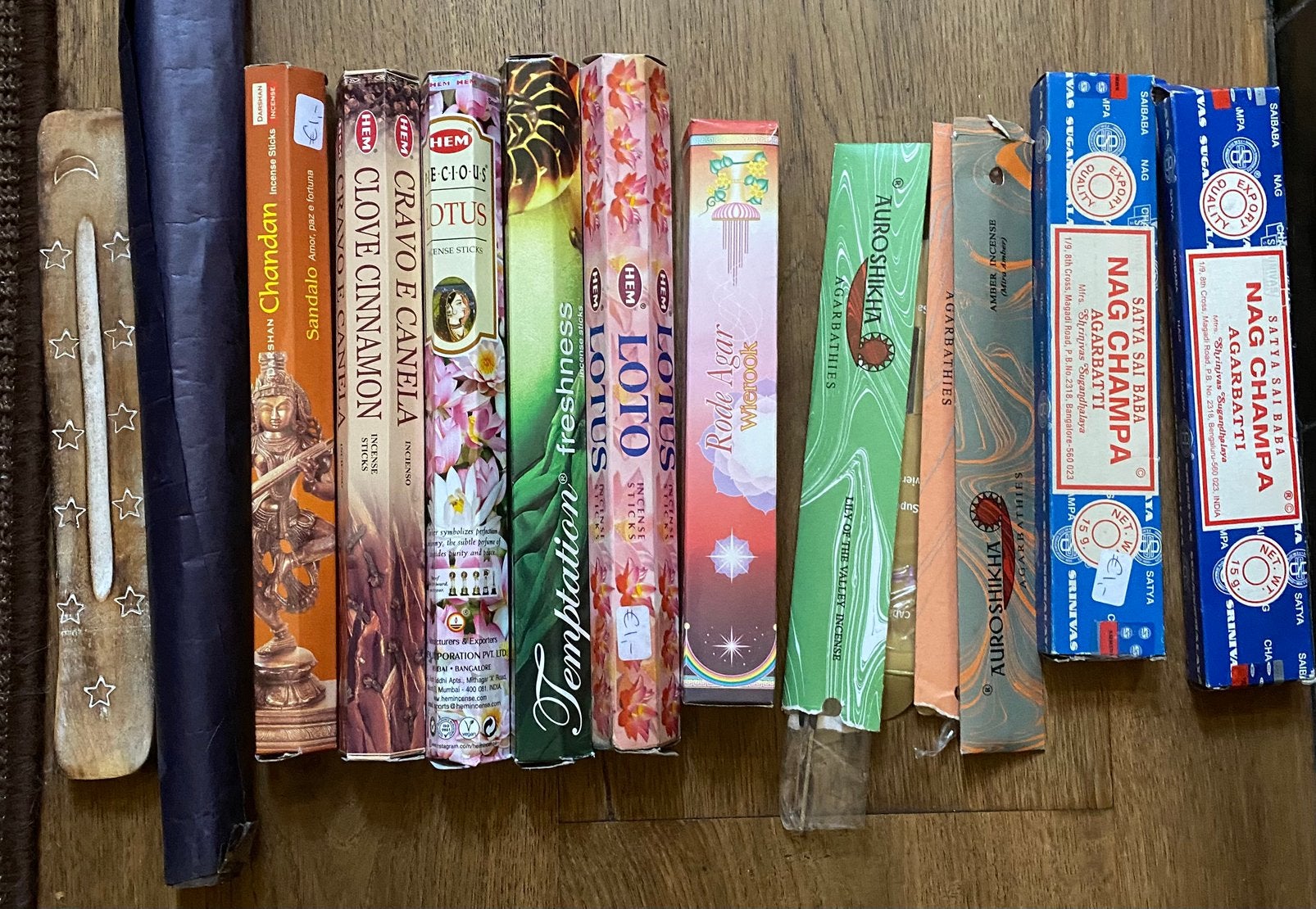 collectie wierookstokjes en houder, alles samen voor 3,50€, Ophalen of Verzenden