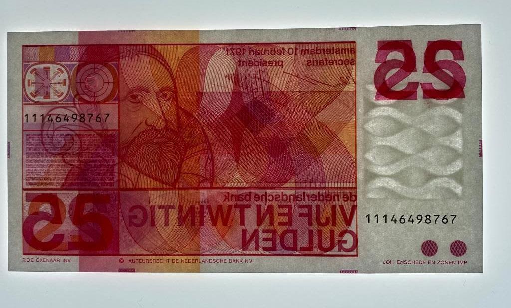 Nederlands 25 gulden biljet 1971 Jan Pieterszoon Sweelinck, Ophalen of Verzenden, 25 gulden, Los biljet