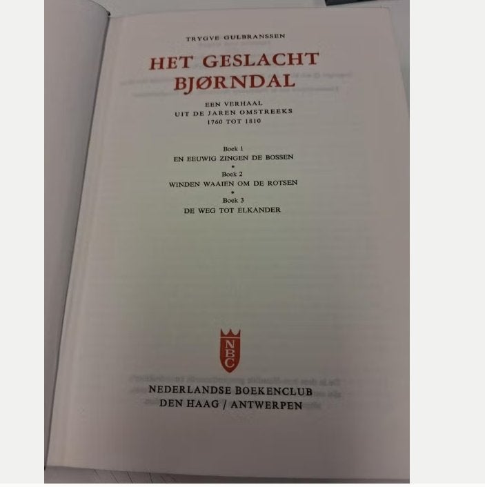 Het Geslacht Bjørndal -Trygve Gulbranssen (Nederlandse Boek, Boeken, Ophalen of Verzenden, Gelezen