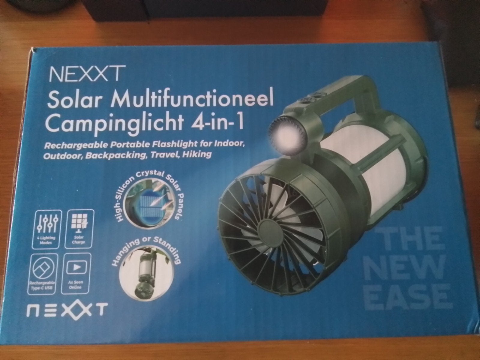 NEXXT Solar Multifunctioneel Campinglicht 4-in-1, Caravans en Kamperen, Ophalen of Verzenden, Nieuw, Accu