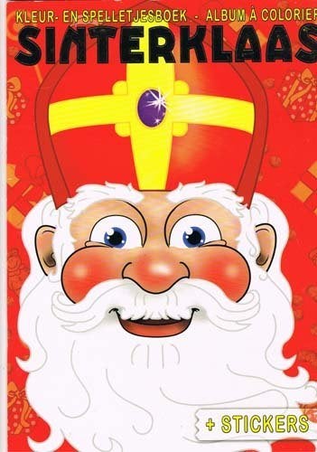 Sinterklaas Kleur - en Spelletjesboek + Stickers, Ophalen of Verzenden, Fictie algemeen