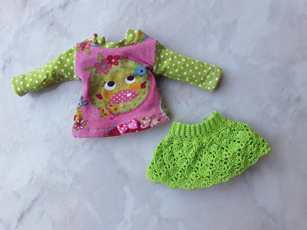 Blythe, Qbaby, bjd 1/6 set, Verzamelen, Poppen, Ophalen of Verzenden, Zo goed als nieuw, Kleertjes