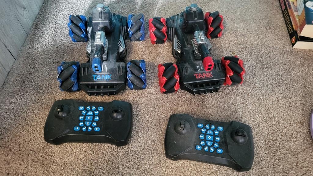 Gear2Play RC Pro Battle Tank Set - Lasergame Duo, Elektro, Gebruikt, Auto offroad, Ophalen of Verzenden
