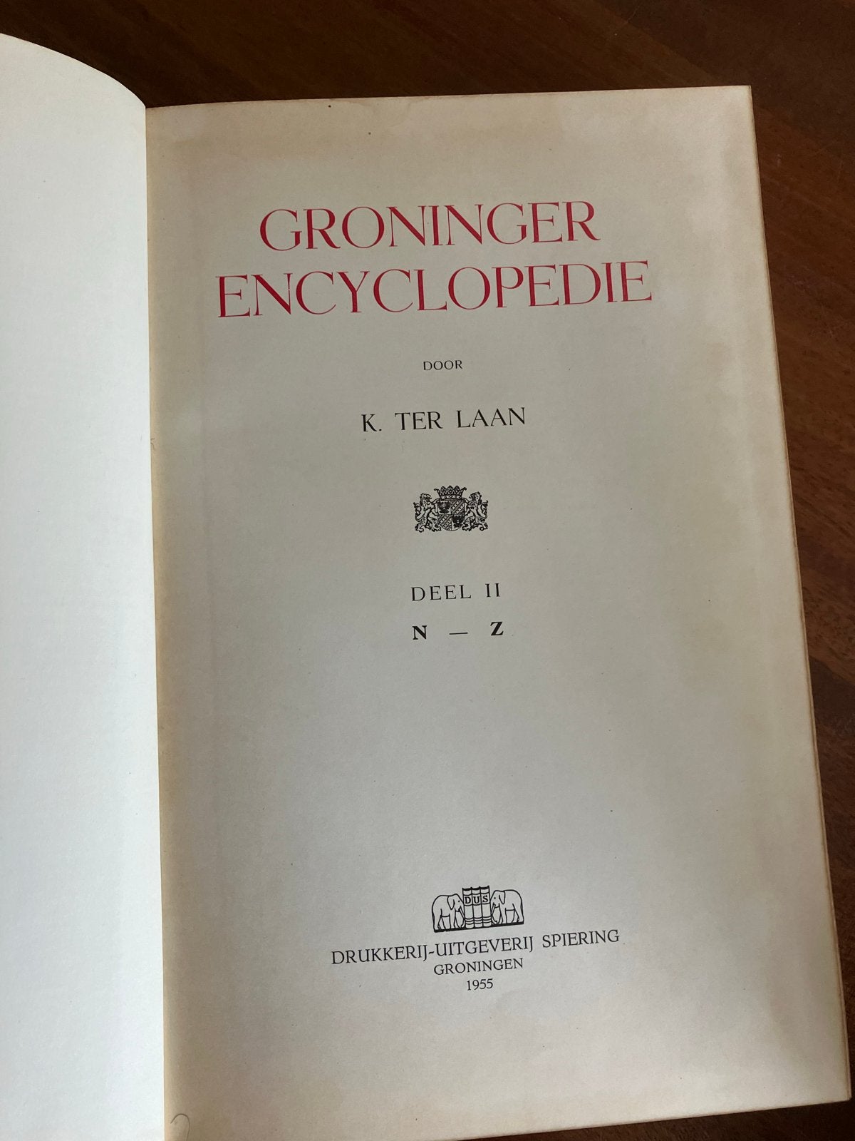 Groninger Encyclopedie K. Ter Laan (1954), Ophalen, Gelezen, Overige onderwerpen, Complete serie
