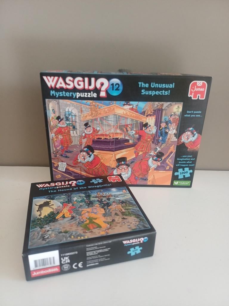 Wasgij Mystery Puzzels: 2 voor €10, Ophalen, 500 t/m 1500 stukjes, Zo goed als nieuw, Legpuzzel