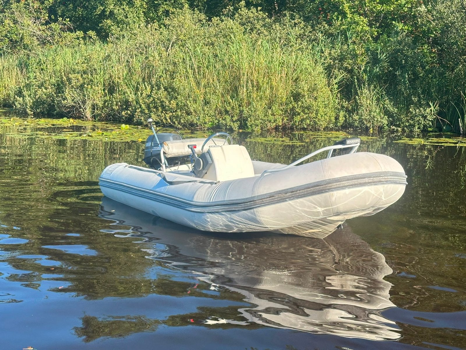 Zodiac Yachtline 380 deluxe met Yamaha 15pk, Watersport en Boten, Rubberboten, Gebruikt, Zodiac, Polyester/glasvezel, Afdekzeil