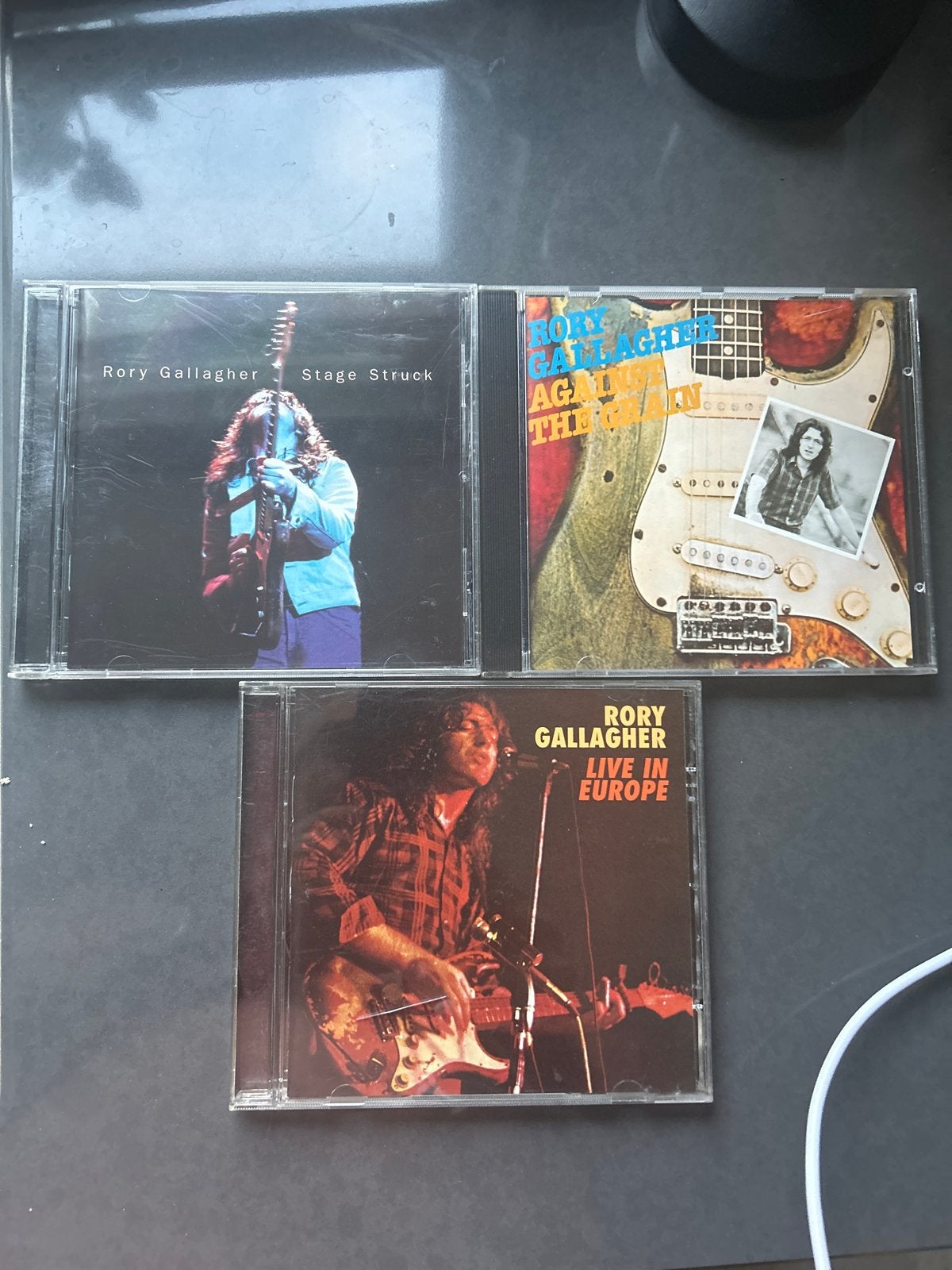 Rory Gallagher CD's: Stage Struck, Against the Grain, Live i, Gebruikt, Blues Rock, Ophalen of Verzenden, Inclusief doosje