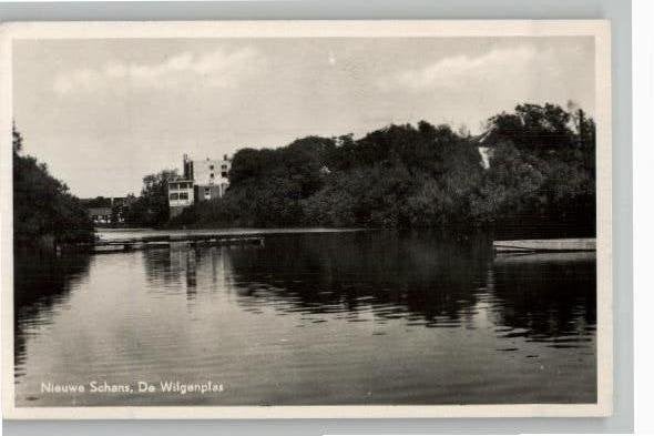 Nieuwe Schans De Wilgenplas st 1950, Ophalen of Verzenden, 1940 tot 1960, Gelopen, Drenthe