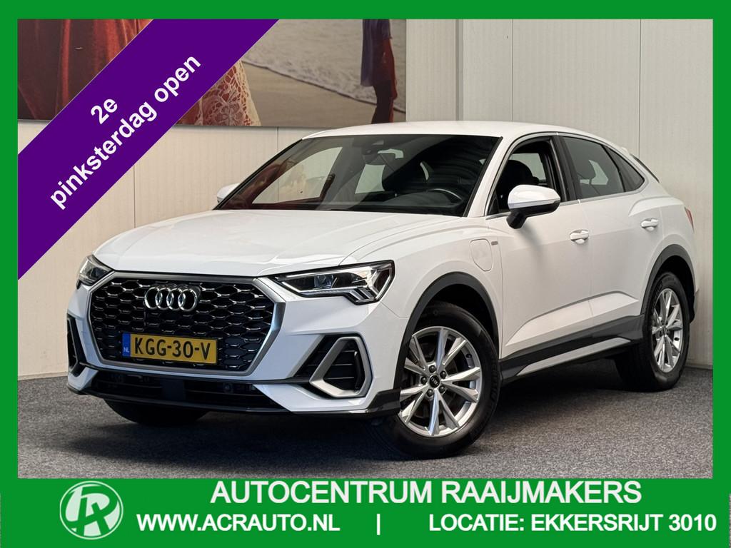 Audi Q3 Sportback 45 TFSI E S EDITION NAVIGATIE CRUISE CONTR, Gebruikt, Zwart, Leder en Stof, Wit