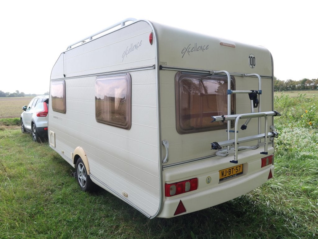Avento Excellence 420 TD / nieuwe luifel / 1e eigenaar, Caravans en Kamperen, Caravans, Dwarsbed, Avento, Schokbreker, Bedrijf
