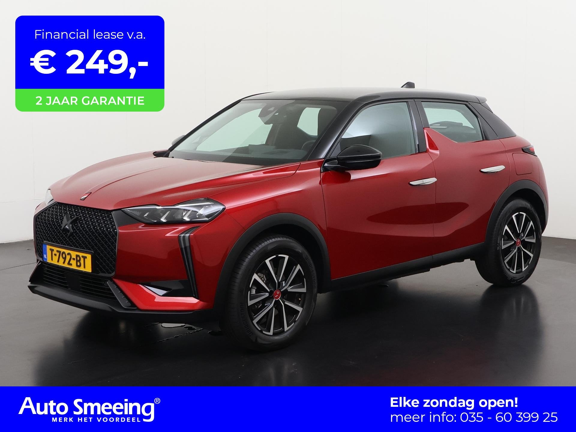 DS 3 E-Tense Performance Line 54 kWh | SOH 96% | Head-up dis, Auto's, DS, 12 maanden, Gebruikt, Zwart, 156 pk