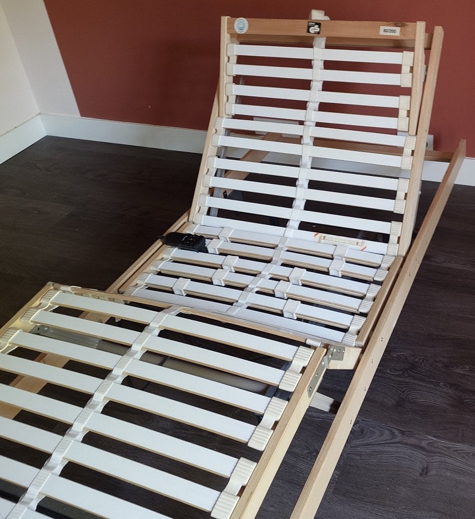 Elektrische lattenbodem 80/200, Huis en Inrichting, Slaapkamer | Matrassen en Bedbodems, Ophalen, Gebruikt, Eenpersoons, 80 cm