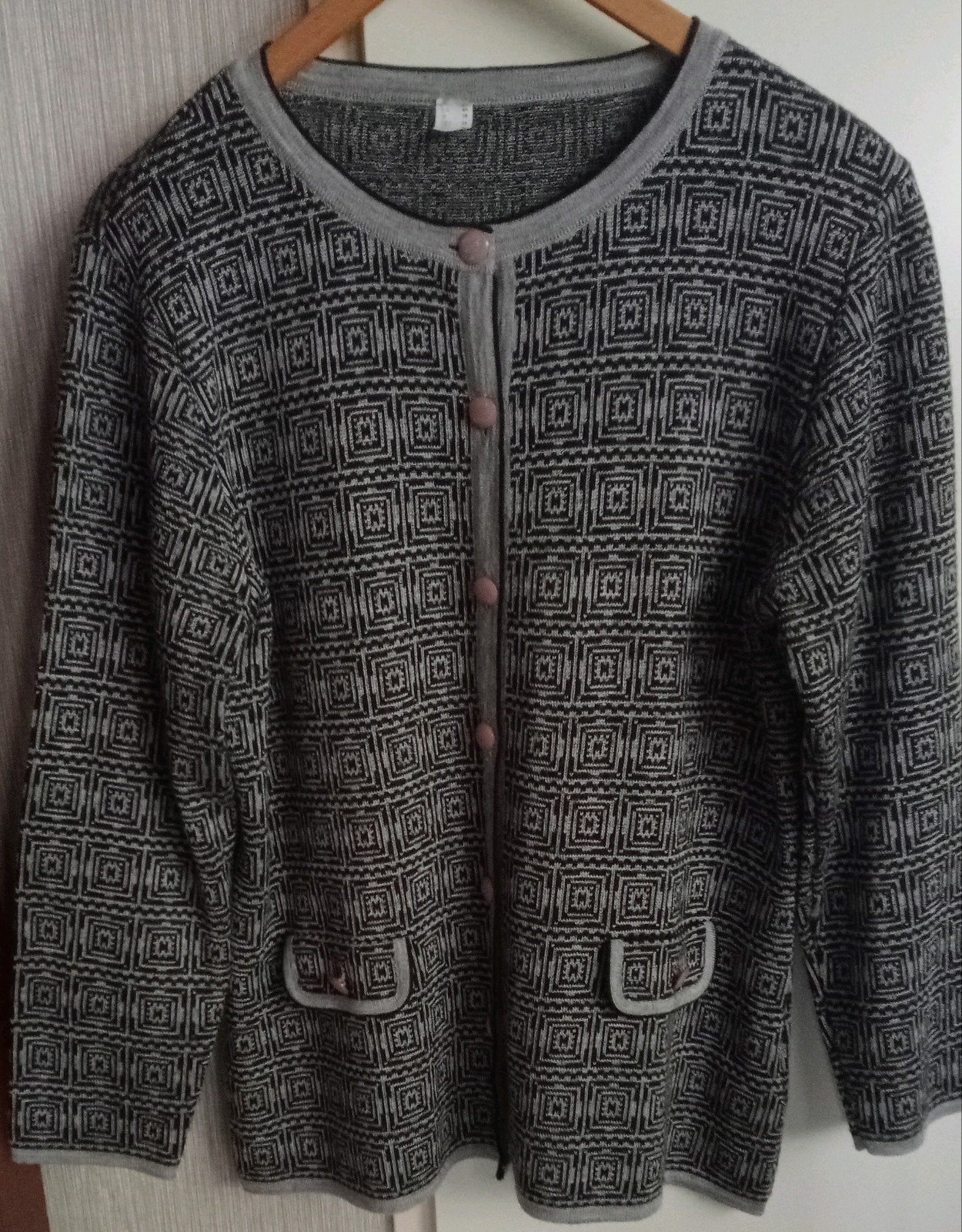 Zgan Zwart/Grijs Vest - Maat 44/46 - Uniotextil, Kleding | Dames, Truien en Vesten, Zwart, Maat 42/44 (L), Ophalen of Verzenden
