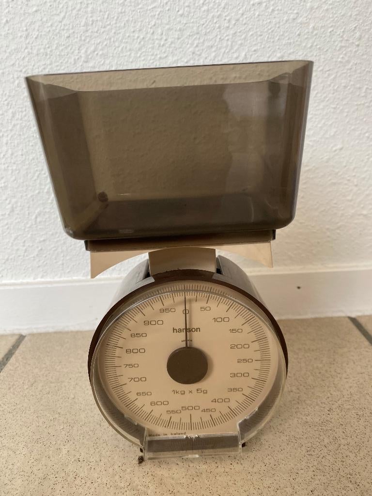 Vintage weegschaal weegt tot 1 kg, Keukenweegschaal, Ophalen of Verzenden, Gebruikt, Minder dan 10 kg
