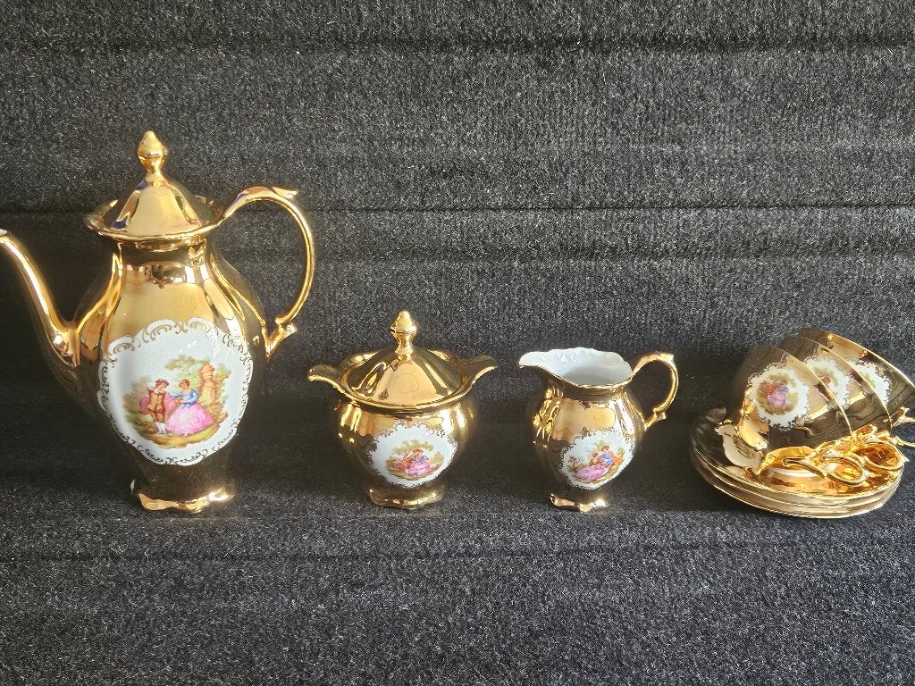 Goudkleurig servies, Ophalen, Gebruikt, Overige materialen, Overige stijlen