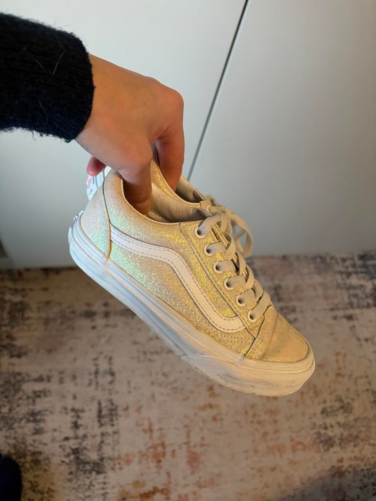 Vans glitter sneakers maat 31, Ophalen of Verzenden, Gebruikt, Meisje, Schoenen