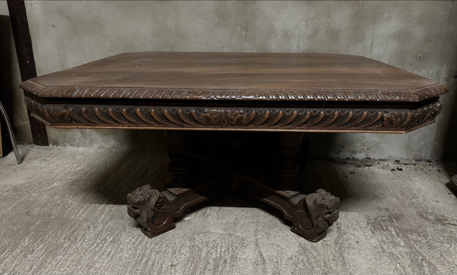 Mooie Mechelse Leeuwenkop Salontafel, Antiek en Kunst, Ophalen of Verzenden