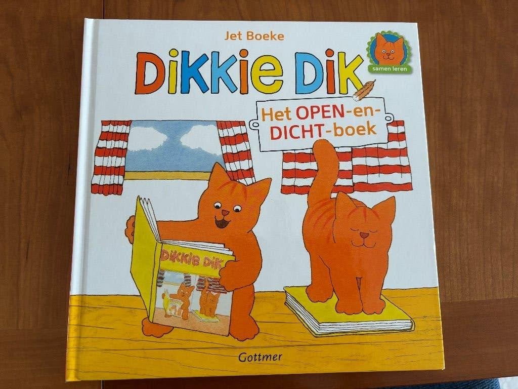 Dikkie Dik het open en dicht boek ( Jet Boeke ) 2+, Jet Boeke, 2 tot 3 jaar, Uitklap-, Voel- of Ontdekboek, Ophalen