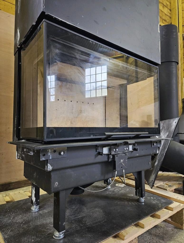 CONTURA I50 houtkachel liftdeurhaard driezijdig haard inbouw, Huis en Inrichting, Kachels, Gebruikt, Houtkachel, Ophalen of Verzenden