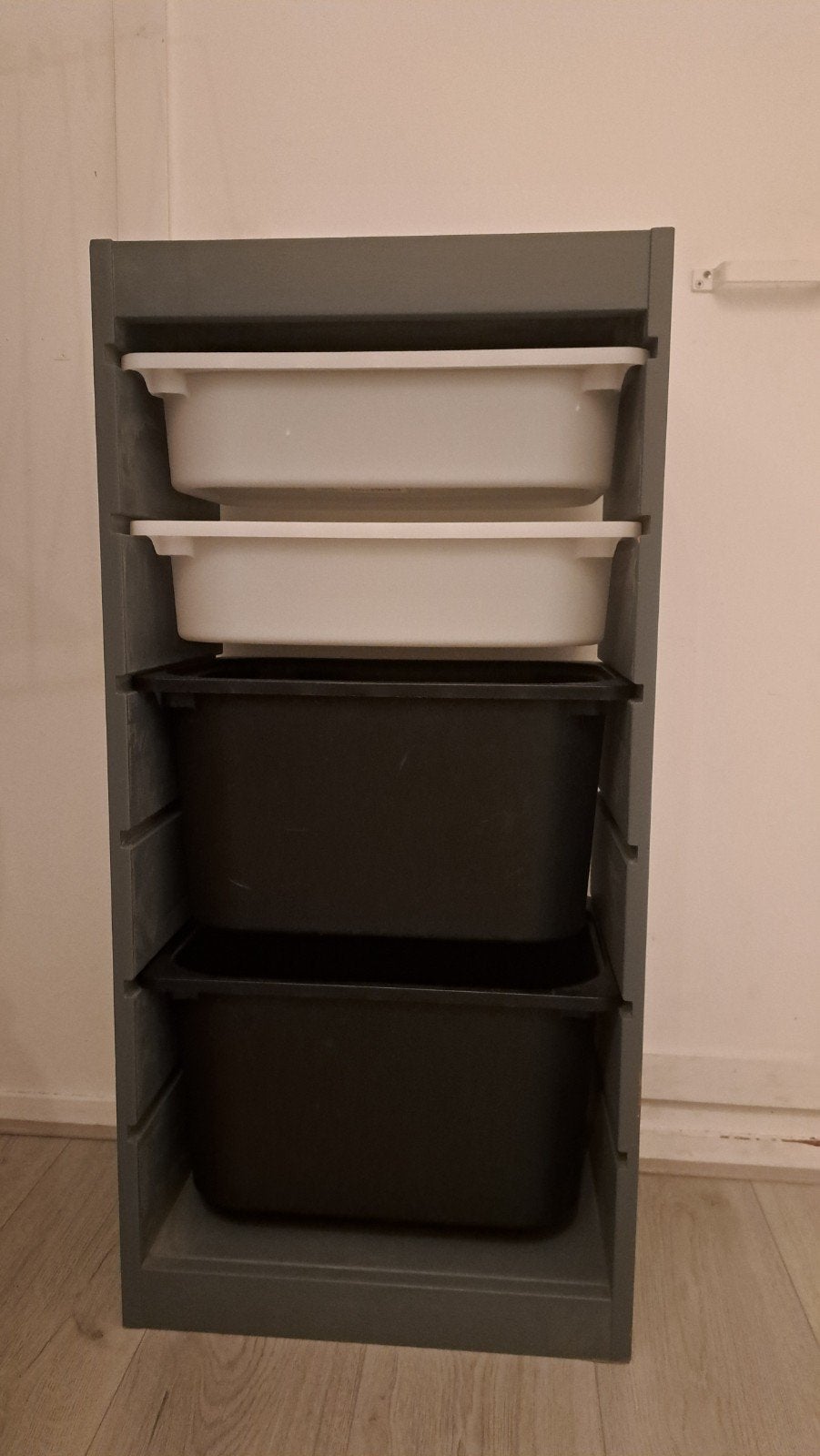trofast kast ikea grijs 44x30x91 cm, Ophalen, Zo goed als nieuw