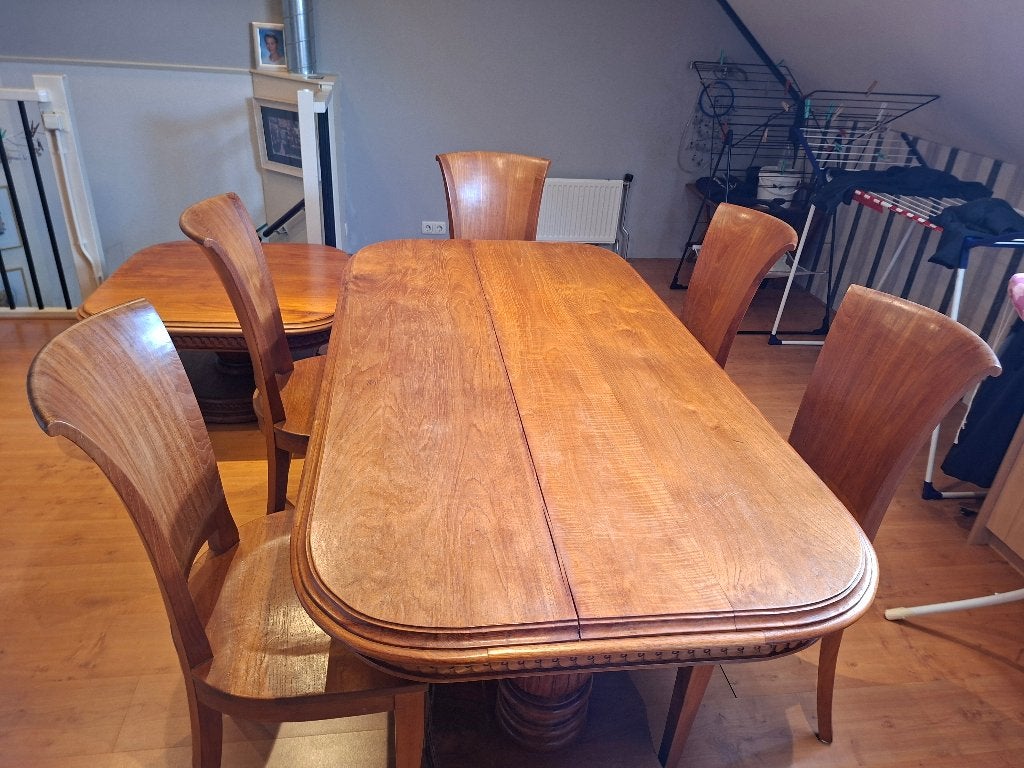 Eetkamerset, Ophalen, Gebruikt, Teakhout, 50 tot 100 cm