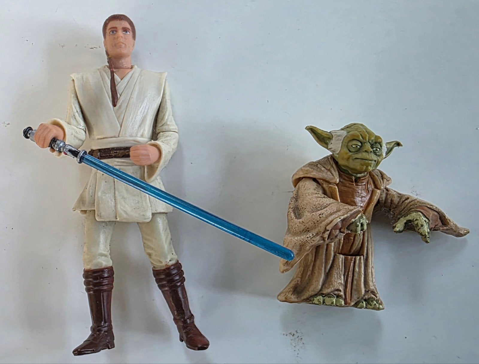 Vintage Star Wars Episode I (1999) - Obi-Wan Kenobi & Yoda, Ophalen of Verzenden, Gebruikt, Actiefiguurtje