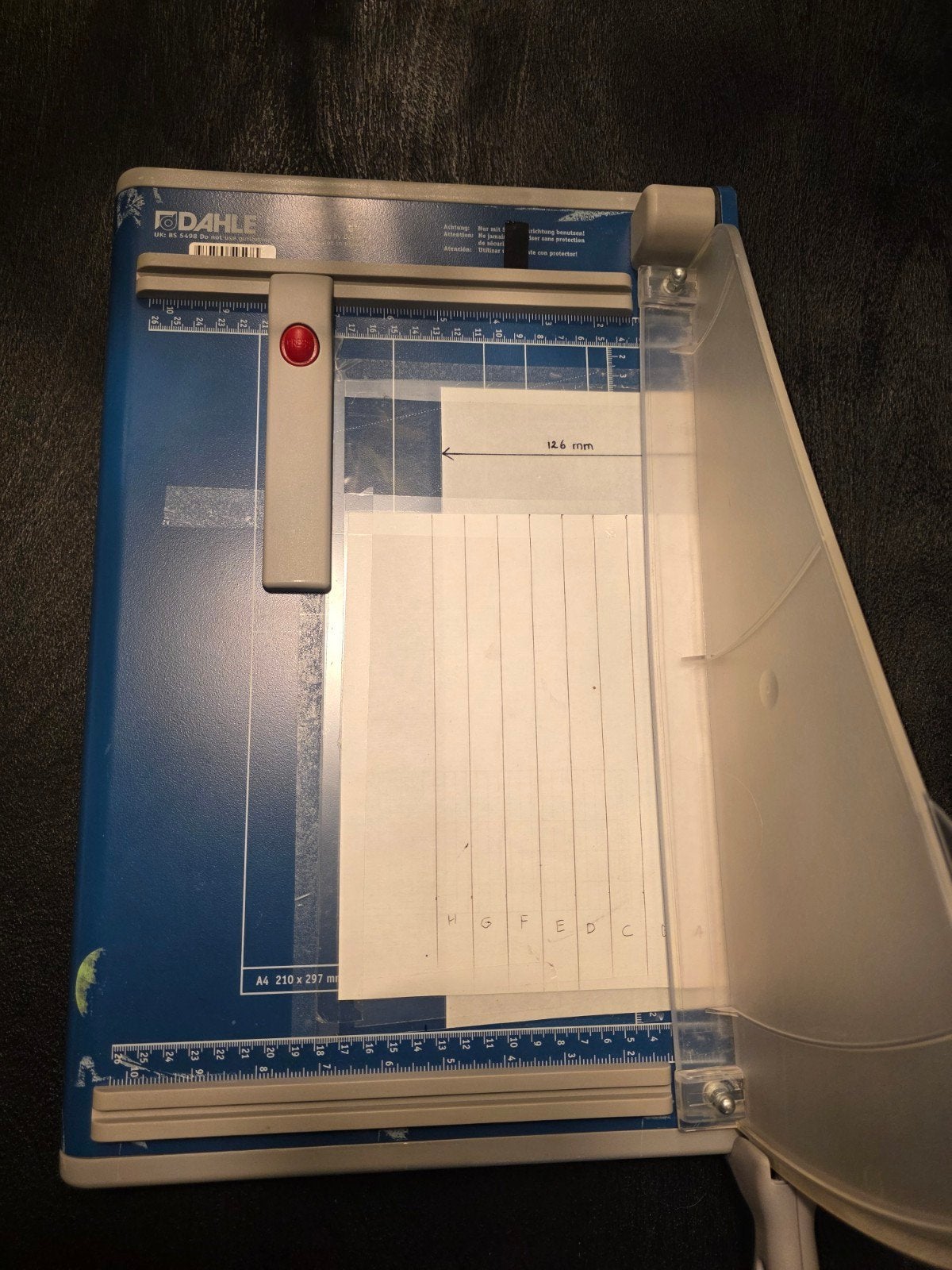 Dahle 560 papiersnijmachine A4, Ophalen of Verzenden, Gebruikt