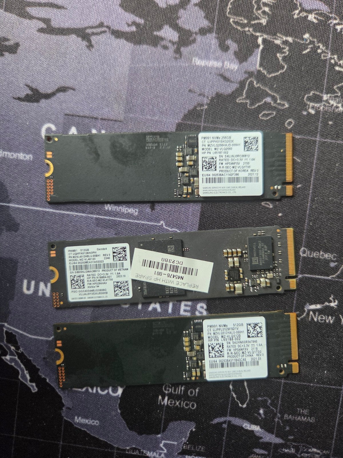 Samsung PM991 NVME SSD, Computers en Software, Harde schijven, Ophalen of Verzenden, Gebruikt, Laptop, Overige aansluitingen
