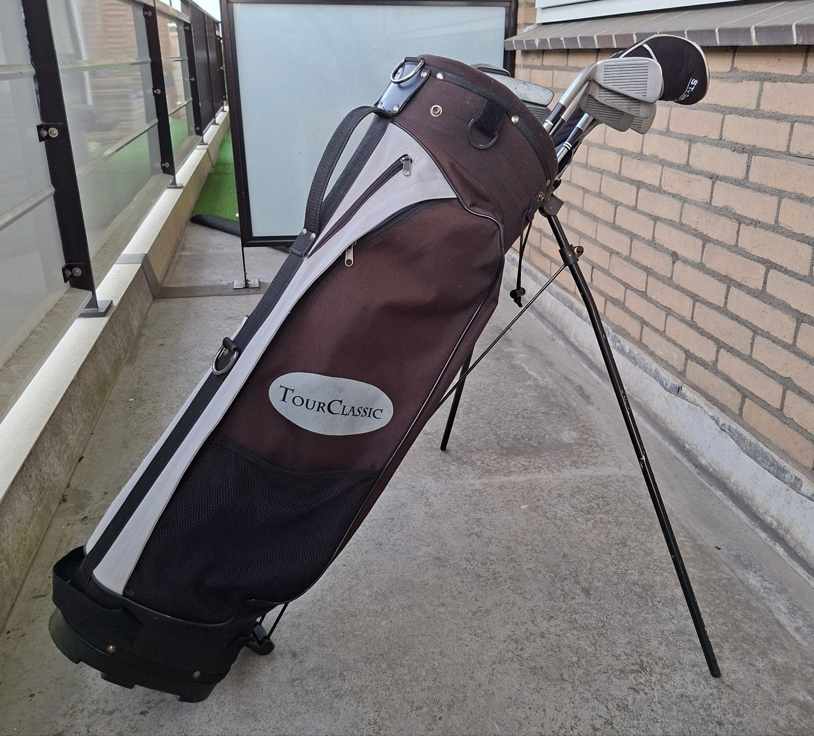 Heren golfset golfclubs golf set clubs golftas staal, Sport en Fitness, Ophalen, Gebruikt, Set