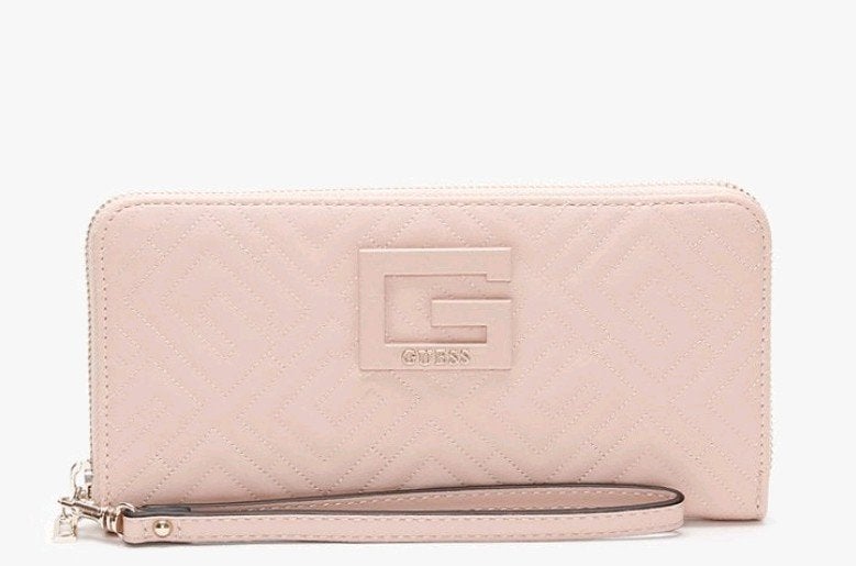 GUESS Janay Rosewood Zip Around Wallet, Ophalen of Verzenden, Zo goed als nieuw, Guess
