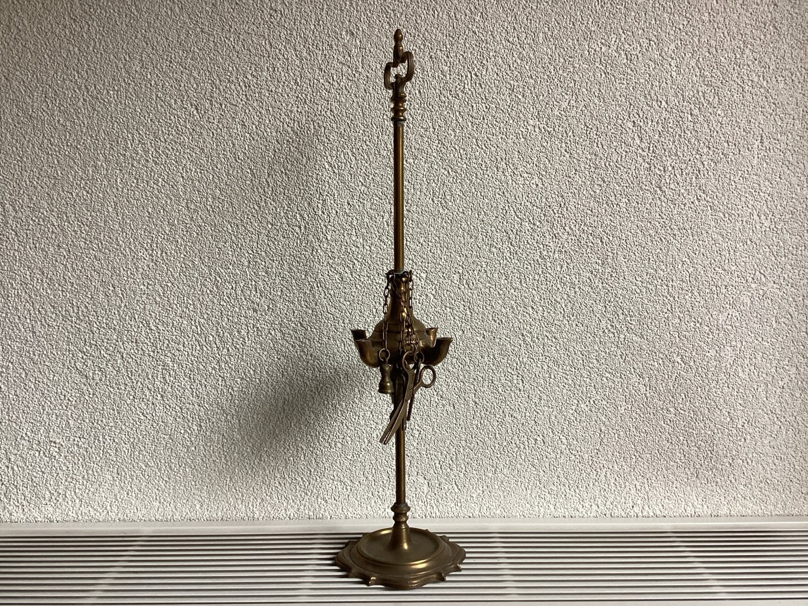 Antieke olielamp met toebehoren, Antiek en Kunst, Ophalen