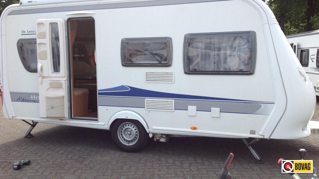 Hobby De Luxe 455 UF, Caravans en Kamperen, Caravans, Rondzit, Hobby, 4 tot 5 meter, Tot en met 4